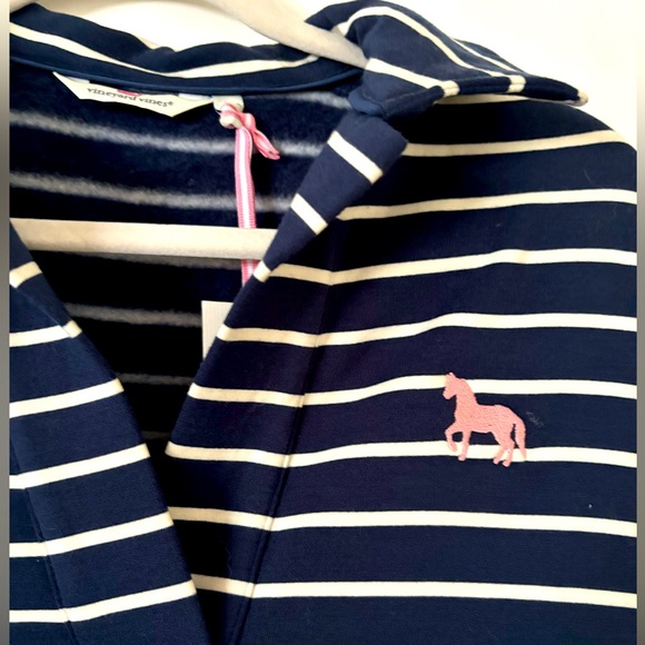 Vineyard Vines Fleece Pink Pony Mackinac Island XS NWT - Picture 2 of 5
